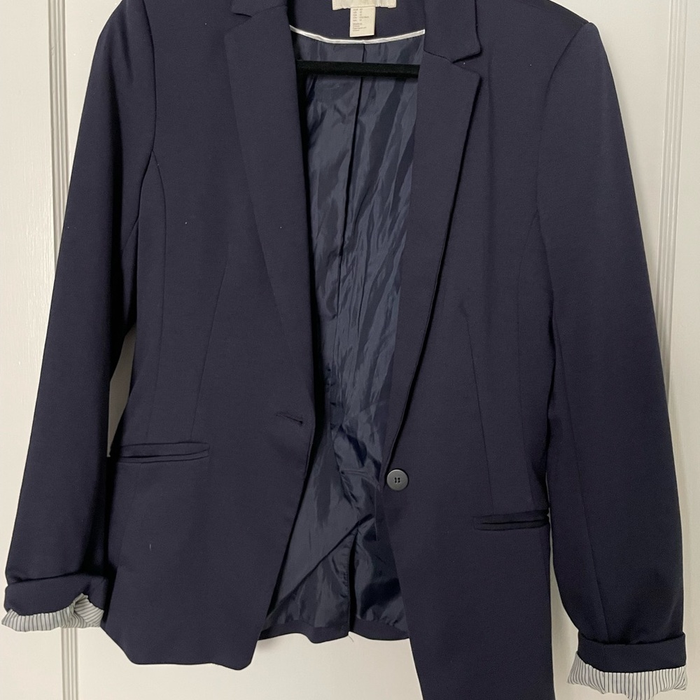 Navy Blue H & M Blazer